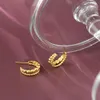 Huggie ANDYWEN 100% 925 Sterling Silver Gold 19mm Beads Two Circle Hoops Round Loop Large Piercing Large Thick Pendiente Jewelry