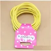 Elastico per capelli Elastici High Elastic Rope 10 pezzi di banda per bambini per set GSFQ069 Accessori per dropiutici per drop di consegna di goccia di consegna di goccia H Dhvza