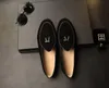 Män retro loafers läder runda tå lågklackad tofs slip-on modeparty bröllop affärsverksamhet casual klänningskor