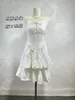 Stage Wear (Runmei) Abito con cinturino in pizzo bianco 2023 Summer French Kikyo First Love Fairy Gonna corta Ragazza