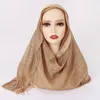 Scarves Explosive Summer Breathable Hollow Out Gold Silver Silk Solid Color Thin Scarf Wrap Head Party Prom Wedding Shawl