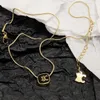 Designer original filles femmes Celinity pendentif collier élégant lettre logo graver chaîne bijoux de mode Lady Party ac3h