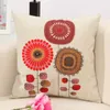 CUSHIONDECORATIVE KULLOW Fashion Cotton Linen Flower Mönster Kasta kudde Cover Seat Car Home Decor Soffa Bed Decorative Pillow Case CoJines 230523