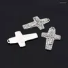 Pendant Necklaces Diyalo 5Pcs Shepherd Jesus Charms Christian Large Enamel Crucifix Cross Pendants For DIY Making Jewelry Accessories