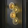 Lampy ścienne nordyckie lampa prosta unikalne światła kształt liść lotosowy kinkiet złota w salonie. Przejście okrągłe światło