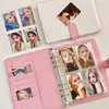 Notatnik Candy Color A5 PU Skórzane spoiwy Pocards Cute Kpop Looseleaf Zbieraj książkę po karty albumu Storage Spiratery 230523