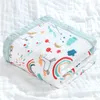 Baby Swaddle Pasgeboren Swadding katoen gaas wraps zomers badhanddoeken geprinte quilt 6 lagen badkamer dekens wandelwagen deksel peuter swaddles baby gewaden bc712