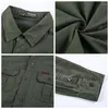 Camicie casual da uomo Uomo Soldati tattici dell'esercito Camicia da combattimento militare Maschile Manica lunga Verde Uomo Slim Fit Traspirante Top sportivo Drop