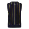 Outdoor T-Shirts Wear spring golf knit vest for women ladies wear stripe apparel top stretch W422105 230523