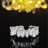 Cluster Rings 2023 Trendy Rose Gold Color Argento Princess Fashion Ring per gli amanti delle ragazze Love Party Gift Jewelry Vendita all'ingrosso R5097