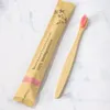 Toothbrush 5/10/20/30/50/100pcs Eco Friendly Bamboo Resuable Toothbrushes Portable Child Wooden Soft Tooth Brush For Home Travel el Use 230524