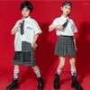 Vêtements de scène enfants coréen japonais école JK uniforme pour filles Style marin chemise jupe plissée Shorts cravate vêtements ensemble étudiant tenue costumes