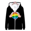 Moda orgulho lgbt roupas gay amor lésbica arco-íris bandeira design hoodies moletom feminino/masculino streetwear hoodie