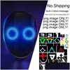 Halloween Toys Toy Led ShiningRgb Mask Shining Gif Bilder för App Drop Delivery Gift Party Supplies Dhdju