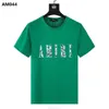 Модная женская одежда amari с принтом amiiri для мужчин amirl роскошный дизайнер Fashion amirlies Tees Am Футболка am Brand Минималистская буква amis Круглая футболка с круглым вырезом imiri S OG6E