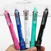 Ballpoint Pennen Multicolor Pen omvatten 5 kleuren Ball 1 Automatische potloodtop gum voor het markeren van schrijven School Supply Kids Love It 230523