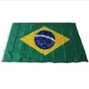 Banner Bandiere 3ftx5ft Bandiera Brasile 150x90cm bandiera personalizzata banner bandiere nazionali Super-Poly Indoor/Outdoor Brasile FLAG Country Banner G230524