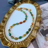 Necklace Earrings Set Ancient Ways Of Gold Plating Marking Brief Paragraph Color Agate Beads Bracelet With Silver