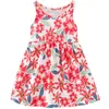 Girl's Dresses Summer multi-color Korean version clothing baby girls printed milk silk A-line tight fitting clothes children's sleeveless dress G220523