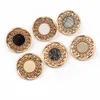 Sy Notionsverktyg Metal Bead Button Sweater Coat Decoration Set Flat Högkvalitativa tillbehör DIY-kläder 6st/Lot X-035 P230523