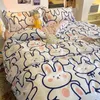 Sängkläder sätter blommor sängkläder ner täcken täcke platt med örngott barn drottning full storlek pojke flicka sängkläder 230524