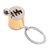 Keychains Creative Six-Speed ​​Manual Shift Gear Keychain Auto Car's Parts Toy Short Shifter Knob Metal Present Race Car Stalls Head