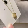 Catene Le Palais Collana girocollo in oro reale 14k vintage per donna Accessori di gioielli per abiti da temperamento di lusso con luce di cristallo all'ingrosso