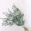 5Pcs/lot Artificial Flowers Flocking Lavender Fake Flowers for Garden Decoration Wedding Layout Interior Home Living Room Bouquet Photography Props