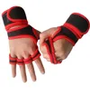 MAN BESCHERMING PALM Training Handhandschoenen Fitness Gewicht Lifting Grip Polsbanden ondersteunen Gym workout Gewichtheffende handschoenen Polsband