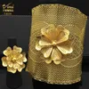 Bangle ANIID Cuff Bracelet Female Wedding Dubai 24K Golden Jewelry Bridal Designer Flower Bracelets For Women Luxury Hawaiian Jewelry