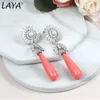 Knot Laya 925 Sterling Silver High Quality Coral Pearl Drop Earrings for Women Party Classic Original Modern Jewelry 2022 Trend New