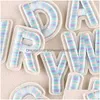 Sewing Notions Tools Iron On Letteres Colorf 3D Embroidered Alphabet Appliques Sticker Az Letters Badge Decorate Repair For Clothe Dhaww