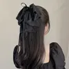 Vrouw extra grote bowknot lint gaas haar klauwen haarspelden dame haar accessoires meisjes haarclips hoofddeksel ornamenten barettes