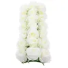 Fleurs décoratives rangée de fleurs pièce maîtresse de mariage décorations de Table disposition de la maison artificielle ornement Rose Simulation