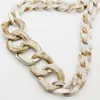 Łańcuchy Rybssheep Saile łańcuch akrylowy długie naszyjniki dla kobiet żywice masywny kołnierz Naszyjnik 2023 Modna biżuteria Bijoux Prezent