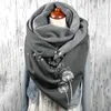 Шарфы Женские перо винтажный принт бохо шарф Шали обертывают персиковые одеяло осенние шарфы для легкого рождества