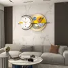 Wall Clocks Iron Art Creative Living Room Decorative Silent Sweeping Clock Round Ring Branch Leaf Nice Day High Density Dial Plate