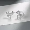Dangle Earrings Genuine 925 Sterling Silver Origin Diamond Drop Fine CN(Origin) Aros Mujer Oreja Orecchini Earring Females