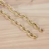 Ketten Edelstahl Kette Halsketten für Männer Frauen Gold Silber Farbe Vintage O Paar Halsband Hals Modeschmuck Geschenk 16-30 ZollKetten Ch