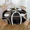 Tabela pano marrom marrom preto geométrico abstrato textura Toleta de mesa retangular capa de festas Decoração de jantar de festa à prova d'água