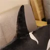 Poupées en peluche 50/75cm simulation épaulard jouets en peluche coton orcinus orque poisson poupée requin dessin animé doux sommeil oreiller enfants filles bébé cadeau noir et blanc ba48 C23