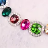Halskette-Ohrringe-Set, modischer österreichischer Kristall, silberfarben, Braut-Sets, Party, Hochzeit, Kostümschmuck, Geschenke für Frauen