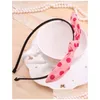 Fasce per capelli con stampa leopardata Fascia per capelli sottile a pois carino Colore caramella Orecchie di coniglio Gstg051 Mix Order Fashion Head Band Drop Delivery Jewel Dh9Tq