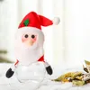 Confezione regalo 2 pezzi Borsa natalizia Barattolo di caramelle Bottiglia di stoccaggio Babbo Natale Biscotto dolce Scatole Bambino Bambino Anno 2023 Navidad