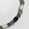 Bracelets JLB018 à la mode opale de feu gemme violet pierre bracelets pour femme bijoux élégants meilleur cadeau pour les amoureux de mariage