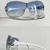 2000'S Retro One Piece Designer Sunglasses Women Luxury Oversized Wrap Around Glasses Ladies New Fashion Eyewear Shades 0004