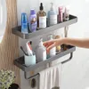 Étagères de salle de bain support de douche coin shampooing support serviette toilette organisateur étagère cuisine étagère à épices accessoires 230621