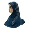 Donne Ragazze Preghiera Hijab Musulmano Hijab istantaneo Sciarpa Berretto islamico Foulard Avvolgere Turbante Cappello Niqab Amira Tirare sul copricapo 65-55 cm