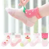 Socks 5 pairs/batch of summer children's cotton Cute fashion website Spring 1-12 year old teenagers boys and girls baby casual floor socks G220524 good