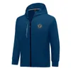 Philadelphia Union Hommes Vestes Automne manteau chaud loisirs jogging en plein air sweat à capuche Fermeture éclair complète à manches longues Veste de sport décontractée